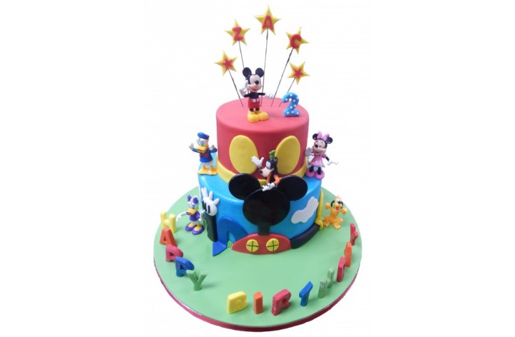 Disney Club House Tiered Cake